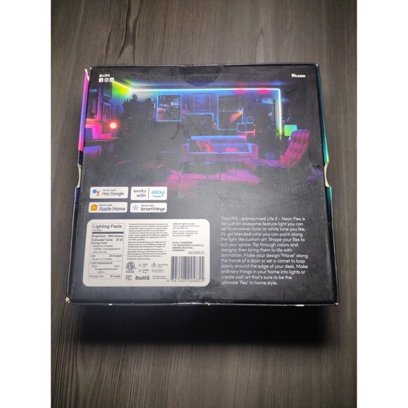 LIFX - SuperColor - Indoor Neon Flex 16ft Light Strip/Rope Light -RGBW LED Smart - Picture 4 of 12